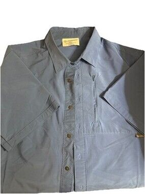 Lizard Head Xl Short Sleeve Shirt Short Sleeve Blue Men's Used Vintage Clothing